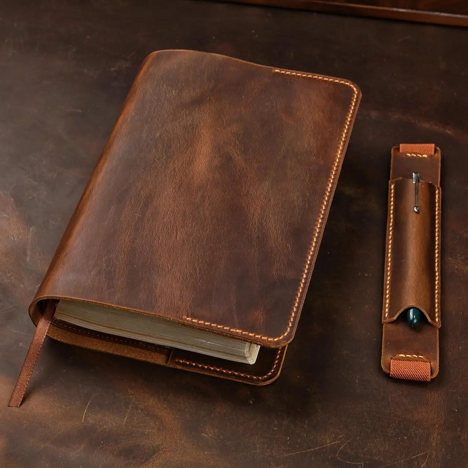 Funda de Cuero Personalizada para Biblia KJV | Estuche Protector con Grabado